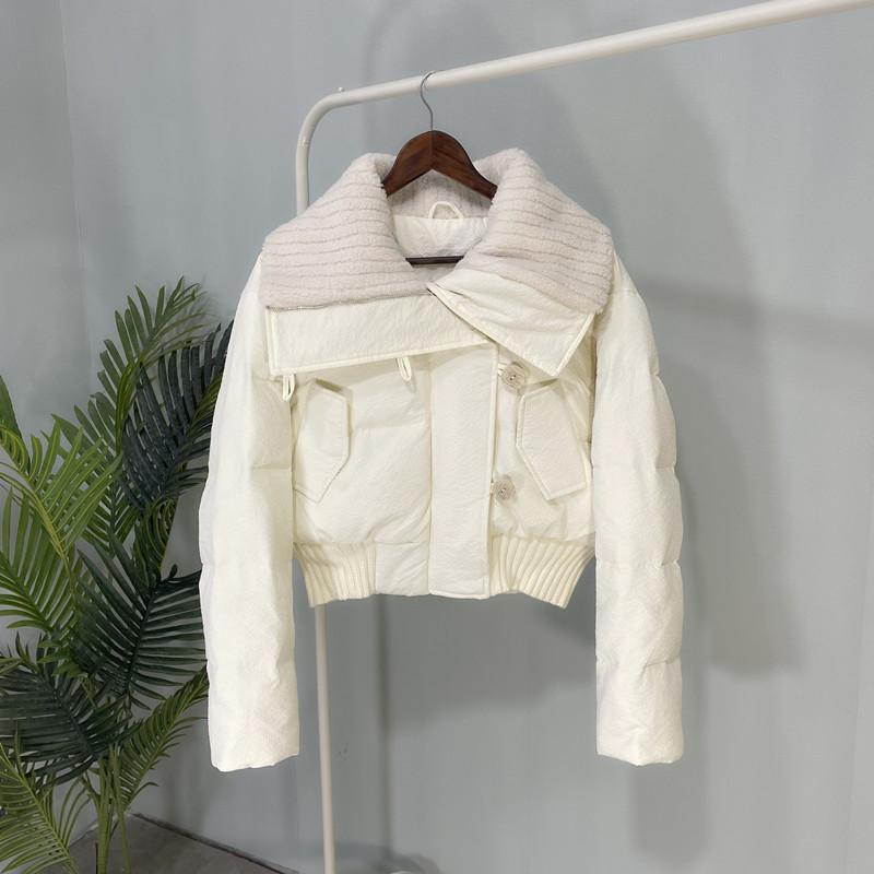 New Style Women's Winter Short Korean Style Loose Coat for Small People Thickened Design Cotton Coat and Jacket