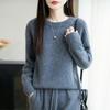 Women Sweater 100% Wool MODERN NEW SAGA O-neck Knit Pullover Thick Winter Jumpers Female Knit Tops