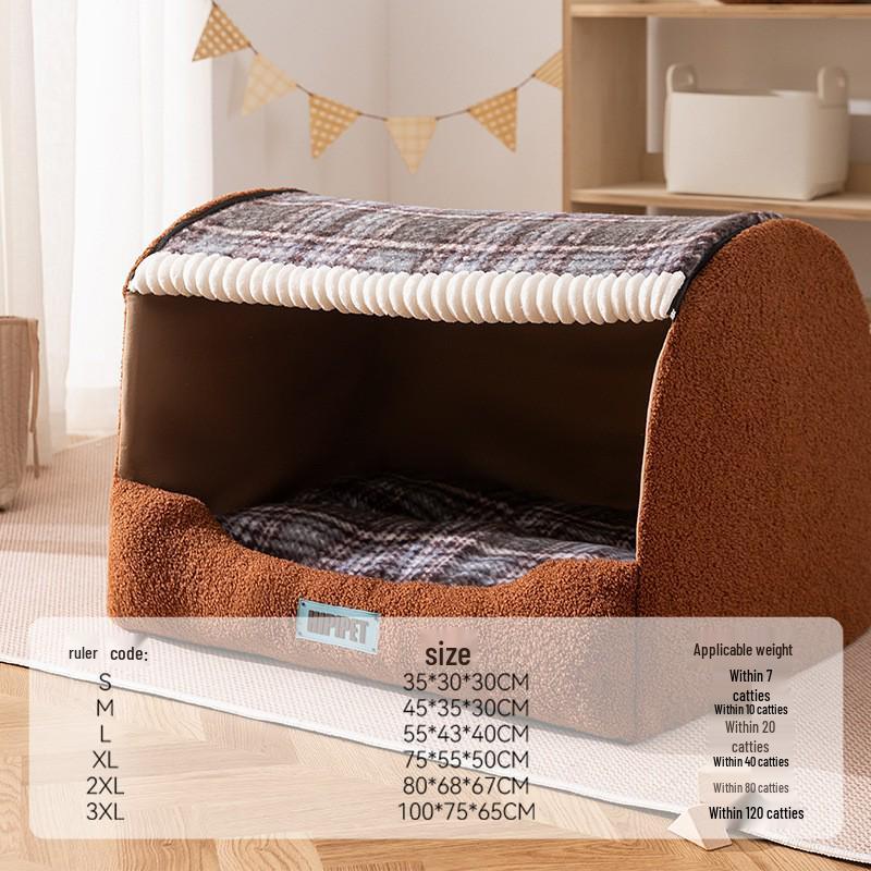 Autumn & Winter Deep Sleep Pet Bed for Large Dogs & Cats
