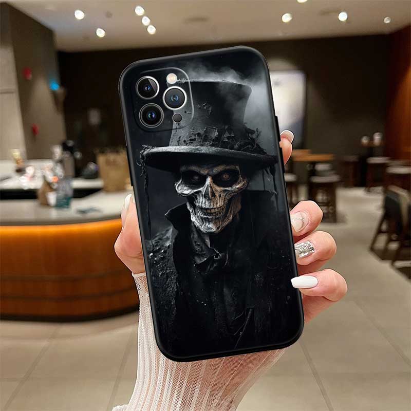 NH31 Horror Skeleton Skull New High-End Shell Phone Case for Redmi Note 13 14 Pro+ Plus A3 A3X 13X 13C 13R 14S 14C 14R