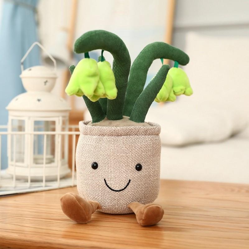 Simulation Plant Doll Daffodil Tulip Fun Potted Series Plush Toy Decorative Ornaments
