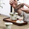 Hand-painted Chinese Ceramic Travel Kung Fu Tea Set