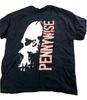 Camiseta Negra Unisex de Algodón Pesado para Amante de la Música de la Banda Vtg Pennywise BL444