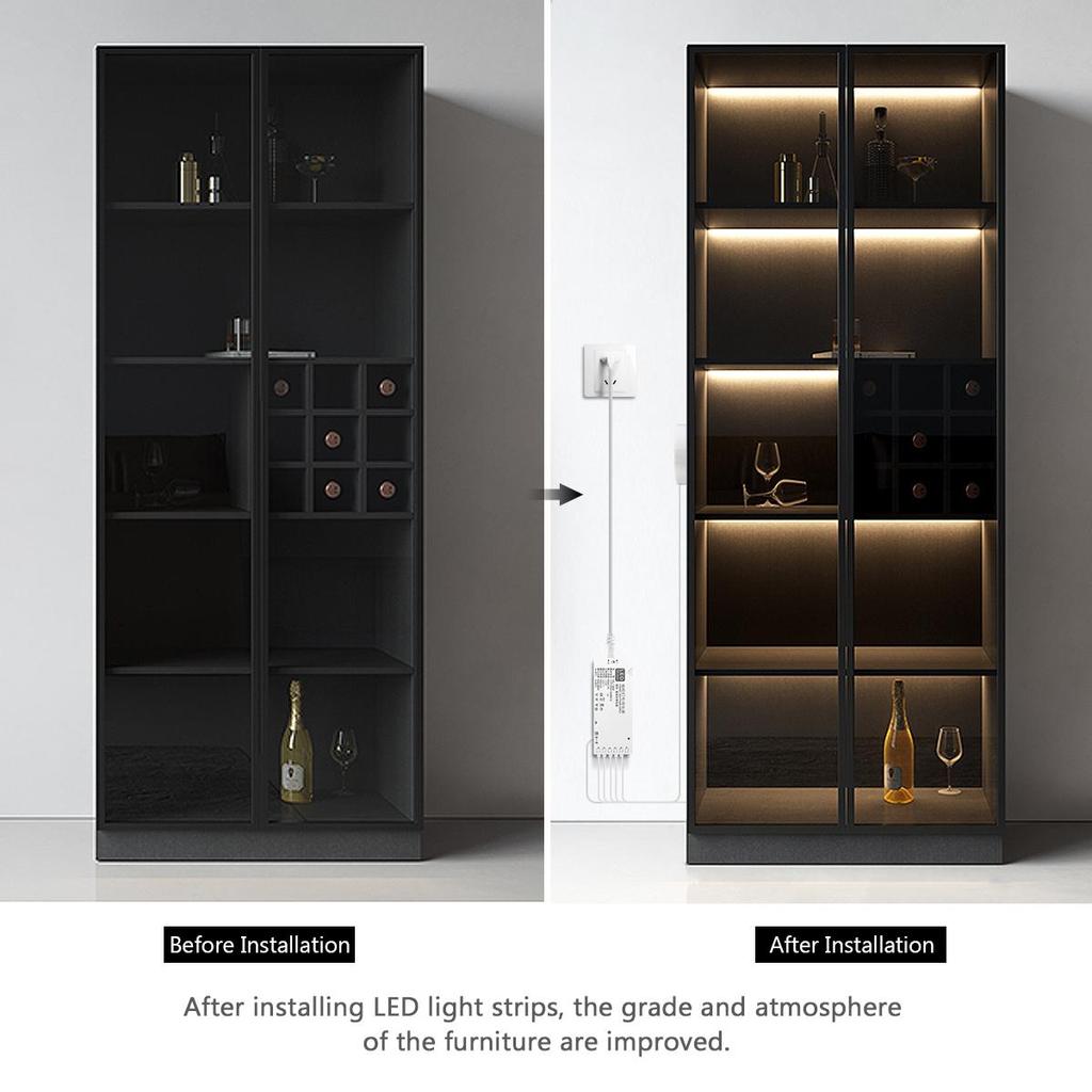 12V COB LED Streifen Licht 320LED/M Durchdringbare Holz Hand Motion Sensor Touch Dimmer Schalter DIY Regal Speisekammer schaufenster Hintergrundbeleuchtung Lampe