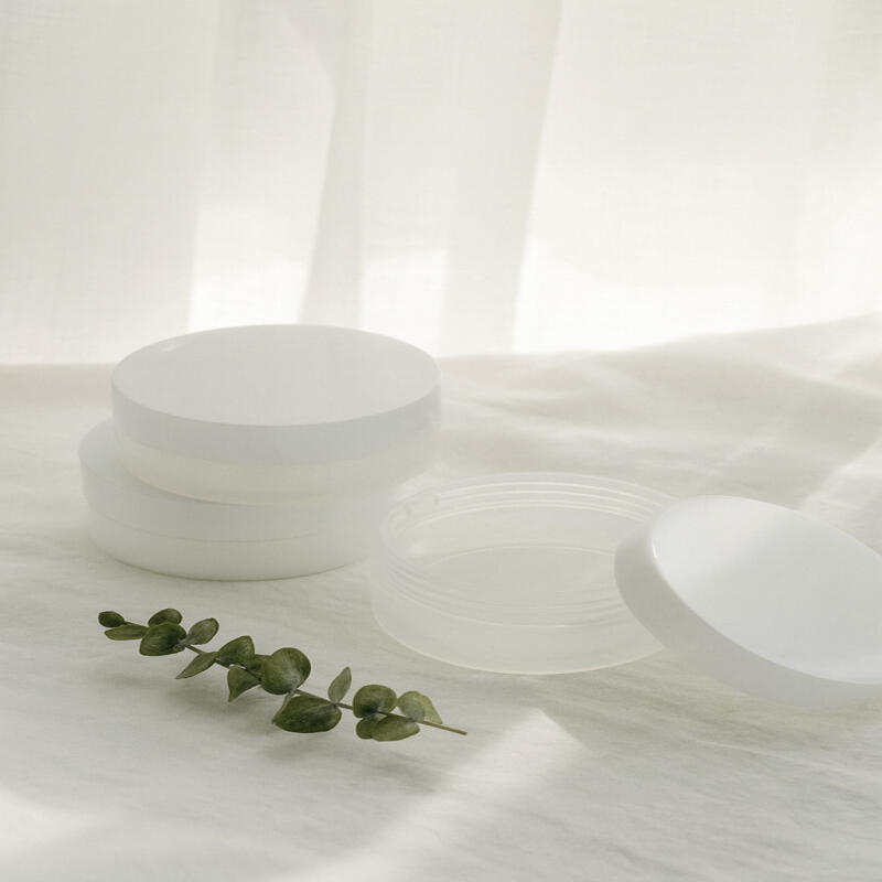 Travel Portable Big Toner Pad Case Translucent (+ Clip) White + Translucent