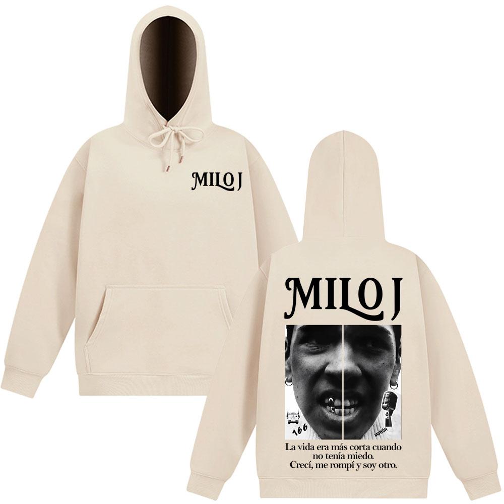 Rapper Milo J Vintage Grafische Hoodie Mannen Vrouwen Mode Hip-hop Pullover Lange Mouwen Casual Harajuku Hoge Kwaliteit Sweatshirts