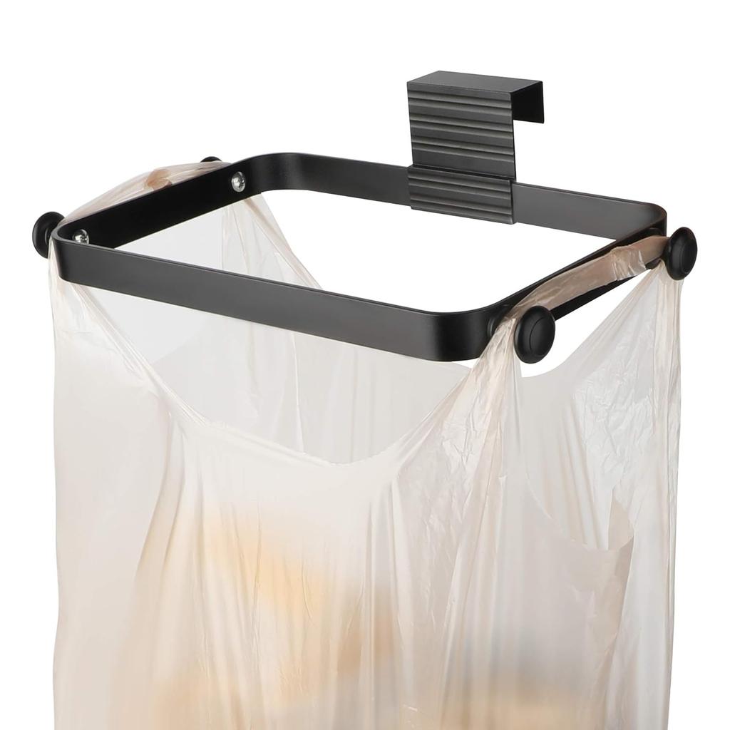 Metal Trash Bag holder for Kitchen,Office,Dorm Room,Hanging Trash Can, under Cabinet Hanger Rack,Space Saving Garbage Hook,bag holder for plastic