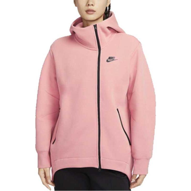 Nike Solid Color Hooded Casual Jacket Women jackets Pink FB8244-618