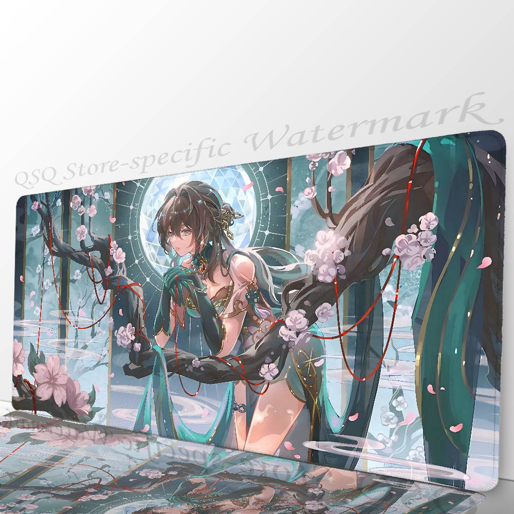 Ruan Mei Animated Game Honkai Star Rail Mousepad Mouse Mat Desk Mat With Pad Gaming Accessories Prime Gaming XXL Keyboard Pad