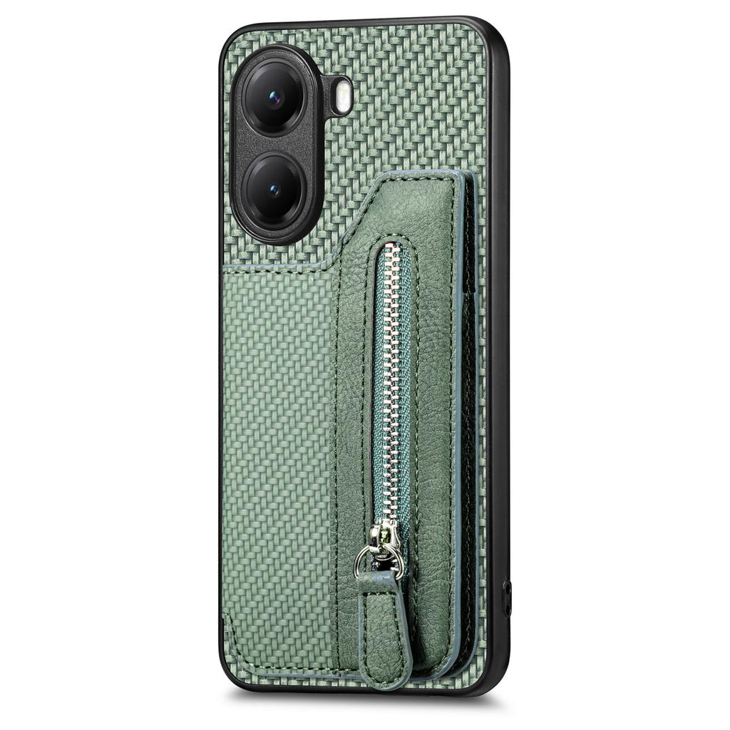 For Xiaomi Poco X7 Pro 5G/Xiaomi Redmi Turbo 4 5G Case Leather+PC+TPU Zipper Wallet Phone Cover