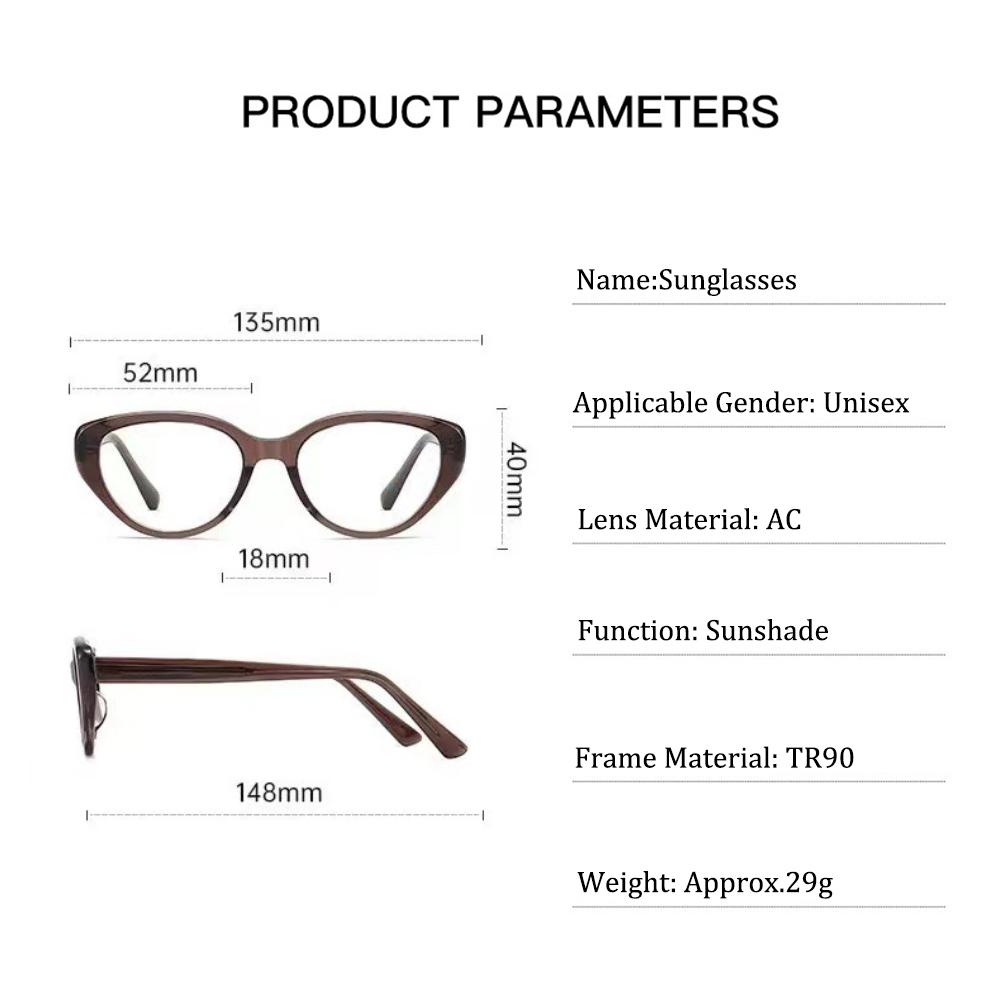 Cat Eye Sunglasses Lightweight Uv400 Shades Female Sunglasses Fashion Vintage Square Sunglasses For Shopping Driving Outdoor