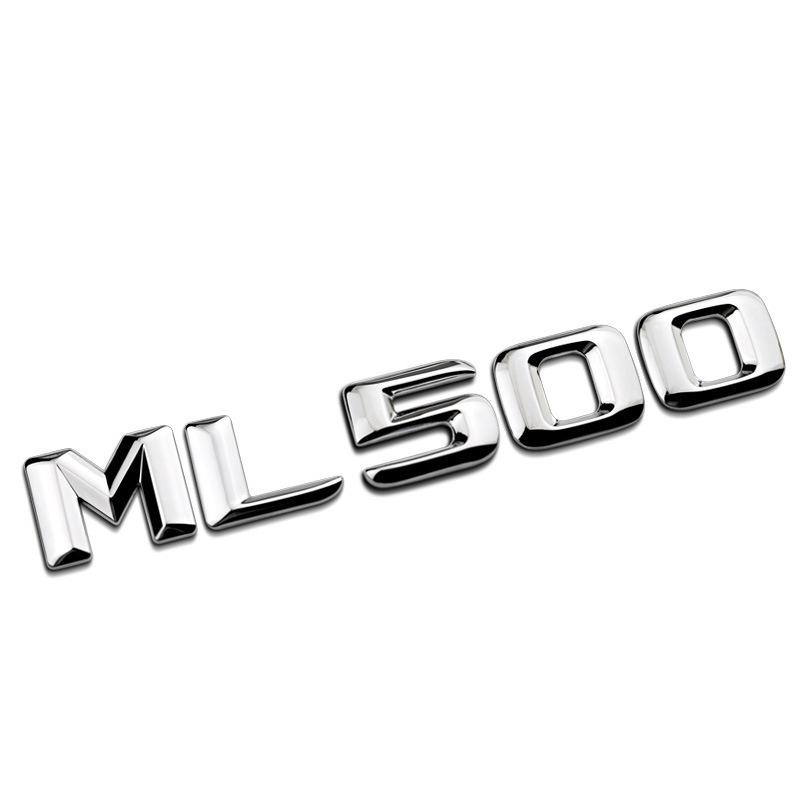3D ABS Auto Heckklappe Badge Aufkleber Emblem ML 300 320 350 400 500 Logo Für ML300 ML350 W166 W163 W164 Zubehör