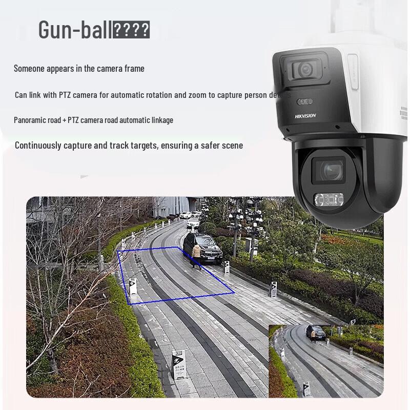 Hikvision Dual 4MP 4G Outdoor PTZ Camera with 12x Optical Zoom & Lifetime Data CN plug (adapter included)