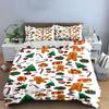 Christmas Gingerbread Pattern Bedding Duvet Cover Set Duvet Cover Pillowcases  (1*Duvet Cover 2*Pillowcases, without duvet insert)