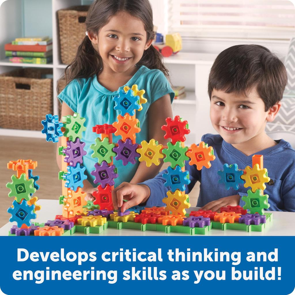 Learning Resources Building Colorful Gear LER 9162 Gears! Gears! Gears! (R) Beginner's Set, Blocks, Beginner's Set,