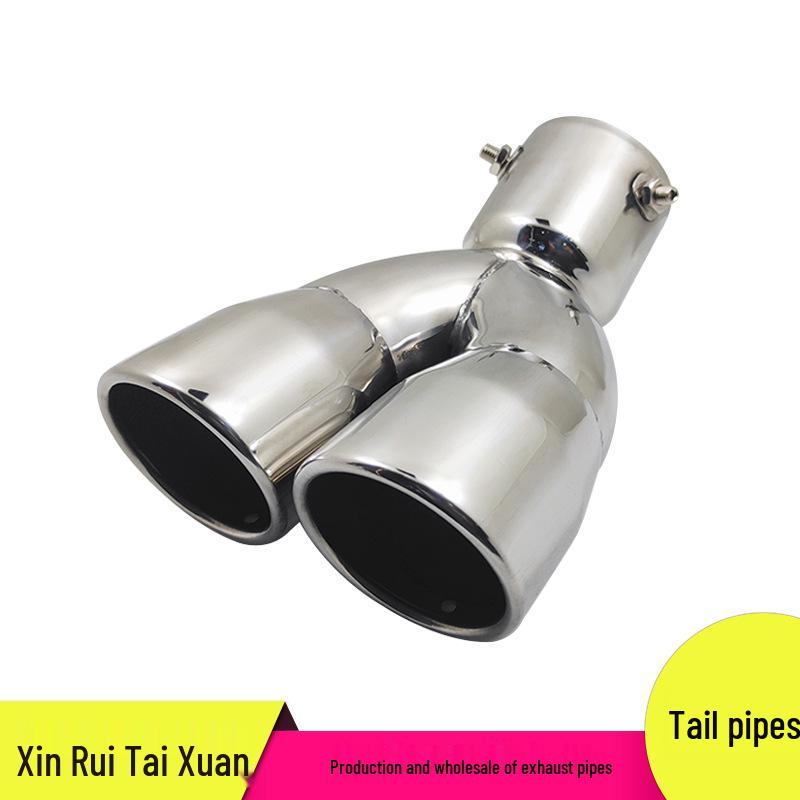 Silver Exhaust Tailpipe for Hyundai Mistra '09-'22, Toyota Highlander, Mazda Axela