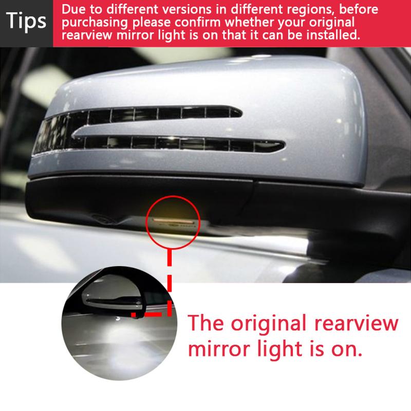 For Benz C E S GLA GLC Class W205 W213 W253 W222 W157 Rearview Mirror Lights HD LED Carpet Lamp Modification Will Never Fade