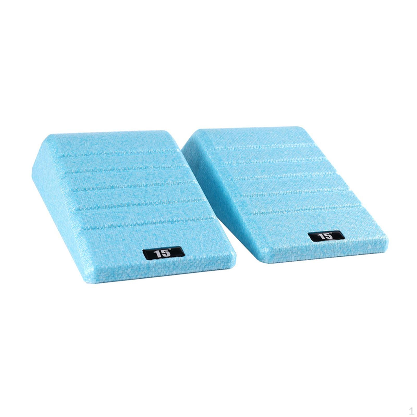 

Набор из 2 нескользящих блоков для приседаний и растяжки ног, наклонная доска для пяток, черная синий