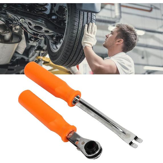 2Pcs Automatic Slack Adjuster Tool Set, Automatic Slack Adjuster Release Tool & Wrench, Slack Adjuster Tools for Big Truck with 5/16 Double