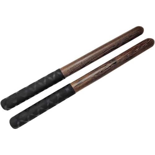 

R-STYLE Premium Taiko Drumstick Set (36cm Long, 2.5cm Diameter) with Black Wood Grain for Percussion and Authentic Taiko Drumming