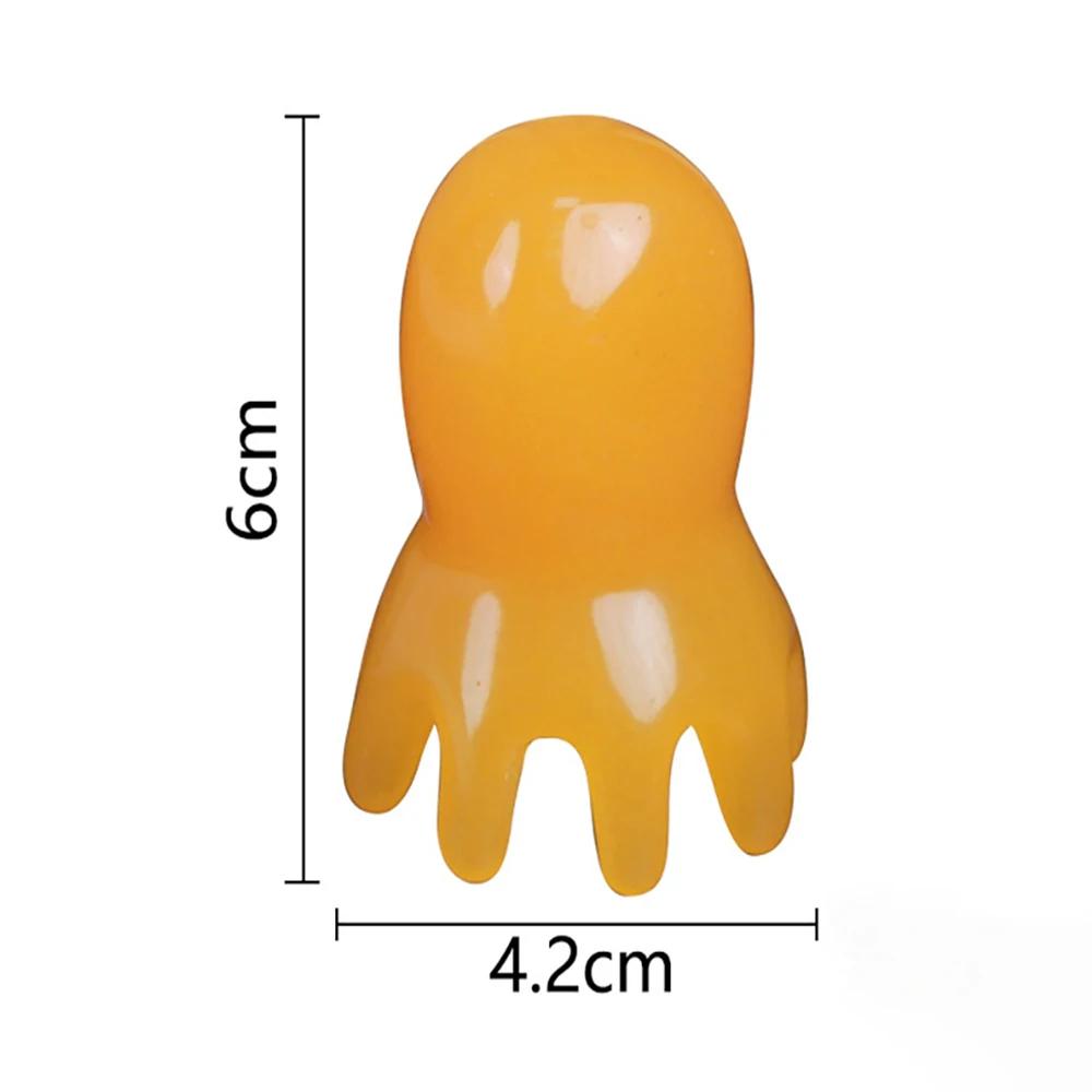 1pc Octopus Shaped Head Meridian Acupoint Massage Comb Wide Tooth Scalp Comb Back Neck and Back Manual Deep Massage Tools