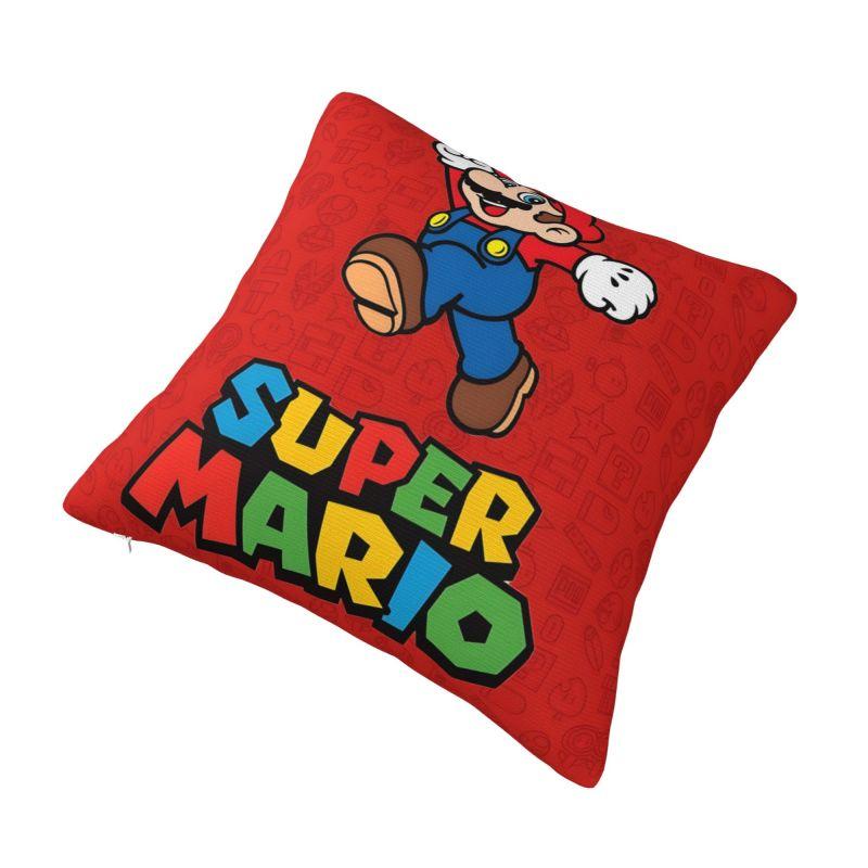 Custom Marioes Video Game Modern Pillow Cover Manga Chair Cushion