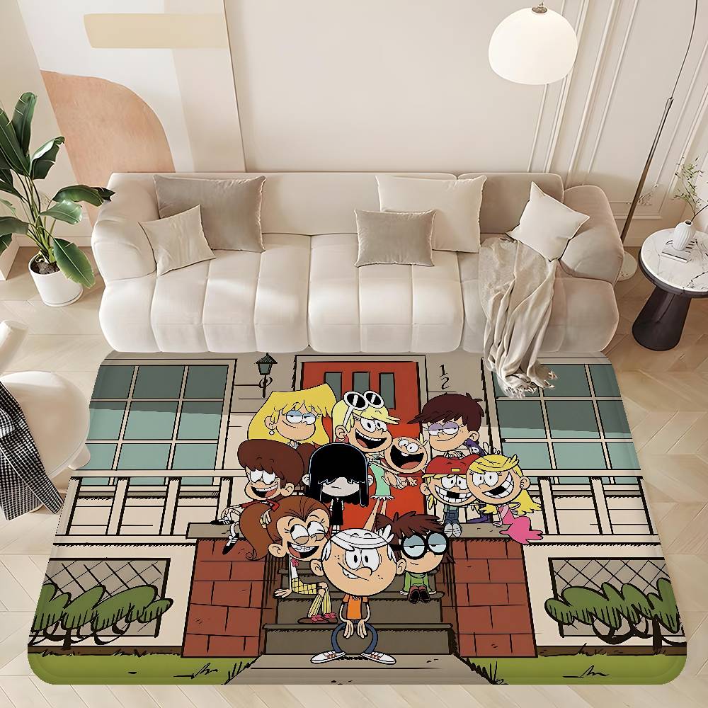 Anime T-The Loud House Kitchen Mat Kids Room Bedroom Decoration Balcony Anti-Slip Doormat Living Room Alfombra