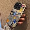 Doodle stars for Apple 16promax mobile phone case iPhone15Pro/14/13 creative 12/11 personality