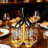 Dispenser di Vino, Forma di Polpo, con Scomparti a 6/8 Tentacoli Contenitore per Bevande, Divertente Accessorio da Bar Strumento per Cocktail per Feste e Riunioni