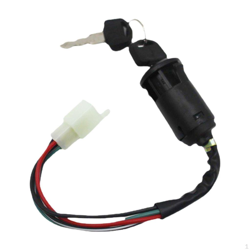 Comutator cheie de aprindere universal, piese de schimb, conectare cu 4 fire pentru ATV Dirt Bike de 50-250cc