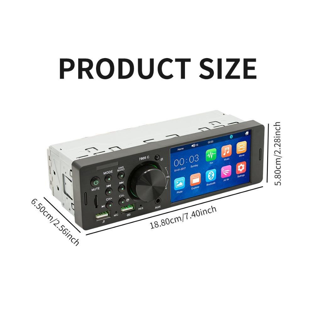 One Din 4,1 Zoll High-Definition-Auto-MP5-Player MP3 Bluetooth Freisprecheinrichtung Rückfahrbild Auto-CD-Modifikation Audio-Player Hifi