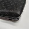 [Pre-Owned] District Mm Monogram Canvas Leather Commuter Briefcase Laptop Bag - Good #JS6989