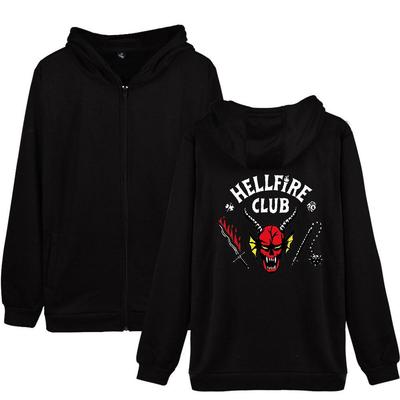 Fashion Costume HOODIES Casual Hellfire Club Printed Hoodie Men Women Sweatshirts with Zipper