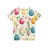 Barnmode Casual Kortärmad Påsktryck Rundhalsad T-shirt Topp