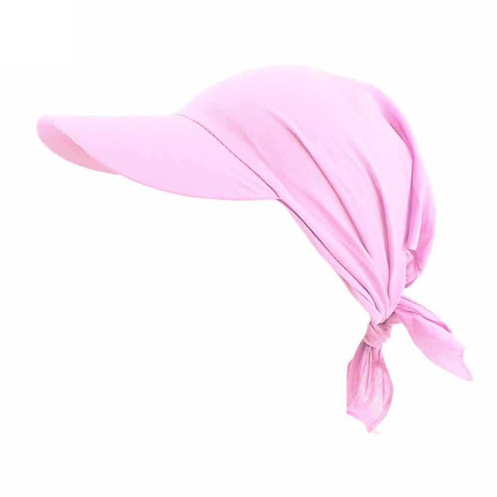 Pre-Tied Style Turban Hat Breathable Sun Protection Hat Fashion Sun Visor Hat  Outdoor Summer