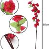 3pcs Lifelike Artificial Sakura Flowers Pink Silk Fake Flowers Peach Blossom Branch  Table Center