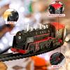 Electric Train Track Set Retro Simulation Rail Car Model Children Railway Toys Kids Christmas Gift