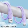 Kabel USB-C USAMS 1.2m Szybkie ładowanie Purpurowy
