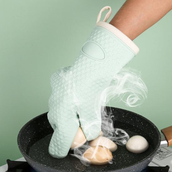 Silicone Oven Mitt Heat Resistant Baking Gloves Non-Slip Kitchen Mitts
