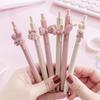 4 pcs/lot 0.5mm Kawaii Cartoon Rabbit Girl Mechanical Gel Ink Pens School Office Writing Supplies Stationery