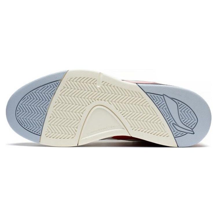 Li Ning LN BBS Fleece Komfort Stoßdämpfung Abriebfest Rutschfest Warm Mid-Top Sportliche Freizeitschuhe Herren Sneaker Weiß Grau AGCS319-2