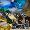 Aquariumdeko Aquariumdekoration Kunstharz Künstliche Ornamente Aquarium Römische Säule Ruinen Schloss Ornamente Hintergrund