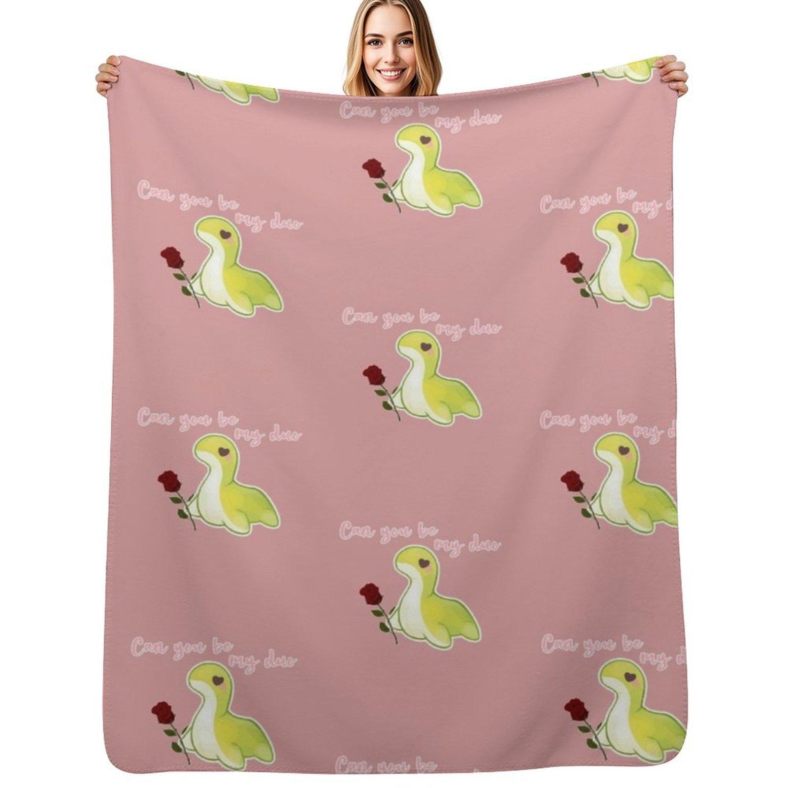 

Cute Nessie Can you be my duo from Apex legends Throw Blanket Wrinkle Resistant Lightweight Blanket 75x100cm