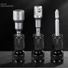 Electric Power Tool Adapter 1/2 Inch 1/4 Hex Impact Wrench To Drill Converter Socket Extension Bit Holder Accessory 1/2PCS