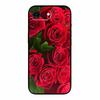 For iPhone 16e 2025 Case 16 E Coque Flowers Black Silicone Soft Back Cover Case For iPhone 16e Phone Cases 6.1" Funda Shockproof