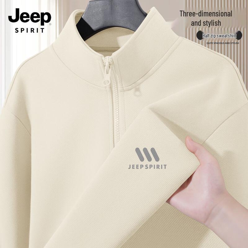 

JEEP SPIRIT Men s American Casual Loose Fit Pullover Sweatshirt XL