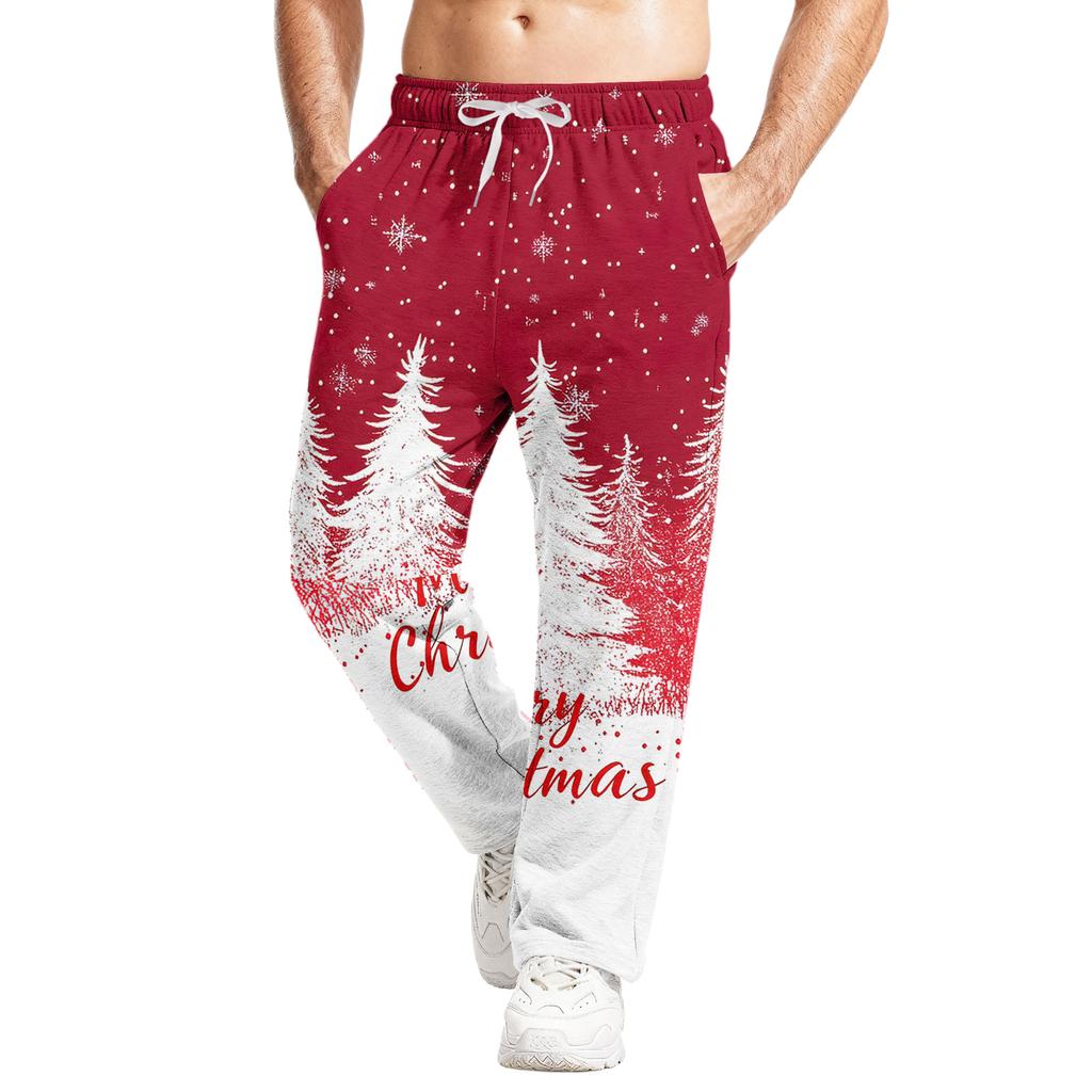 Men's Relaxed-Fit Casual Sweatpants With Stretch Waistband And Drawstring Yoga Pants