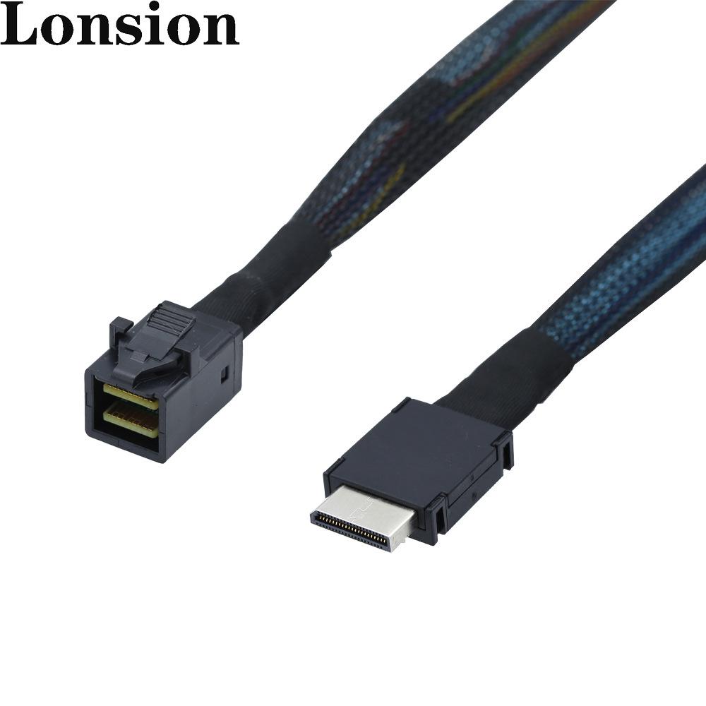 PCIe Oculink SFF-8611 to Mini SAS SFF-8643 Internal Server Cable