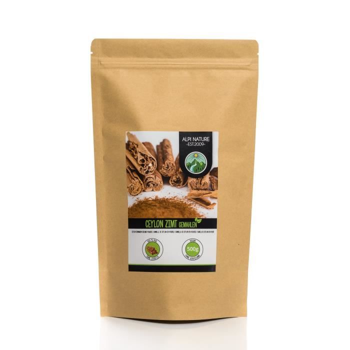 Cannelle de ceylan (250g), cannelle en poudre, 100% tout naturel, cannelle séchée et moulue doucement, bien sûr sans additifs, végét