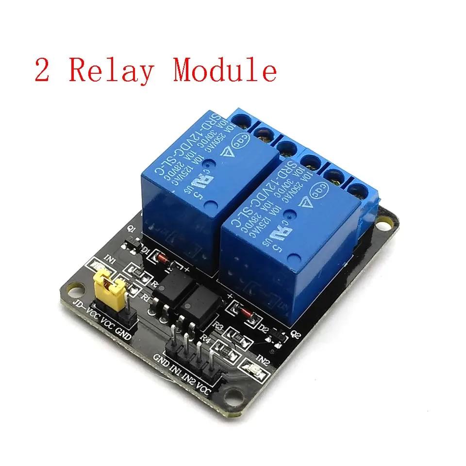 

5V 12V 2 Channel Relay Module Shield for Arduino ARM PIC AVR DSP 2-way Relay Module 5V